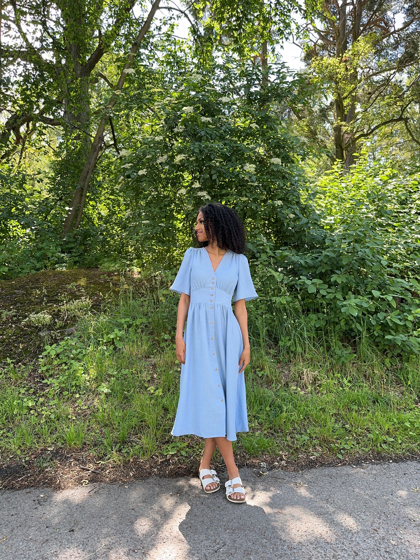 VMMELANEY Dress - Chambray Blue