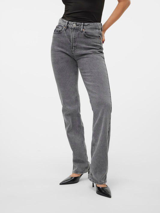 VMTESSA Jeans straight - Medium Grey Denim